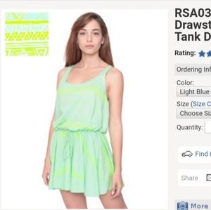 Fluorescent AA 'Afrika' print drawstring dress